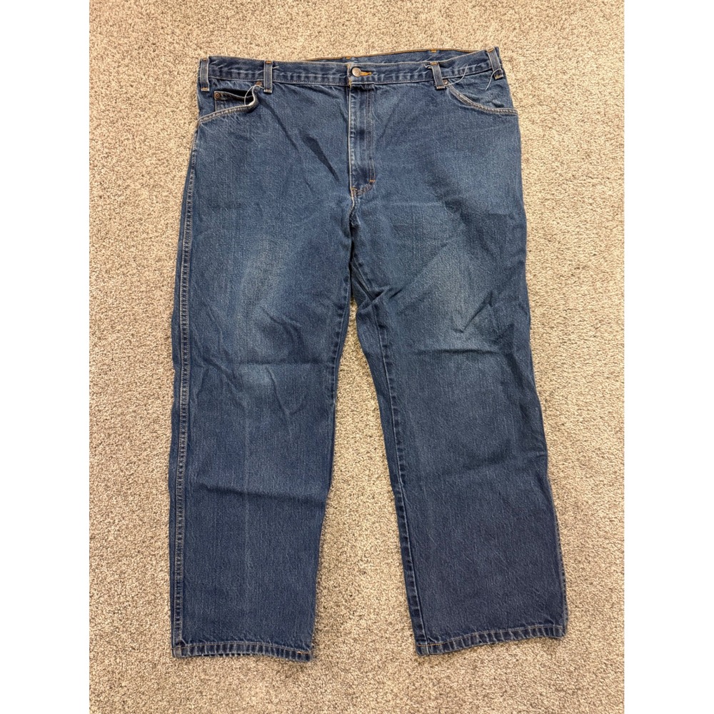 Dickies Jeans Mens 42x30 Blue W6D1253 Relaxed Fit Straight Leg Workwear Denim